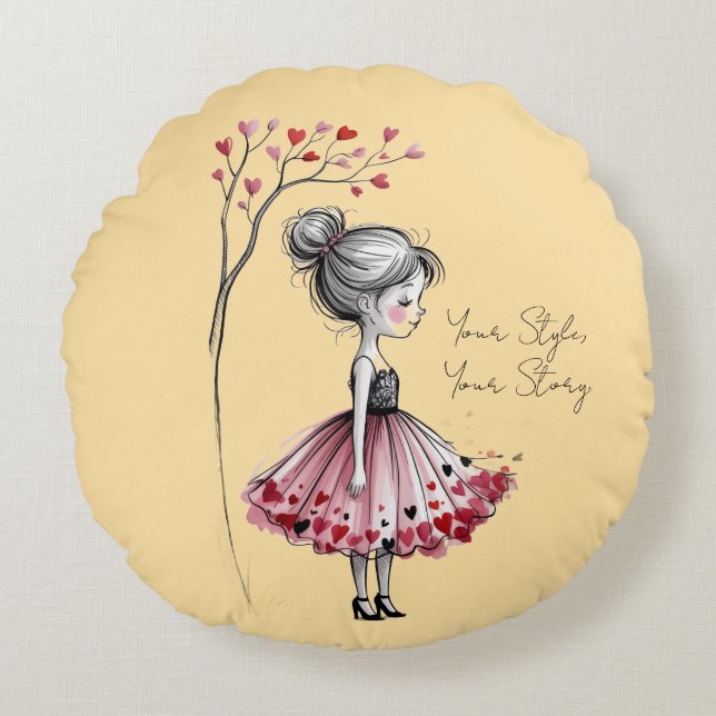 Your Style, Your Story. Rund Kudde (Framsidan)