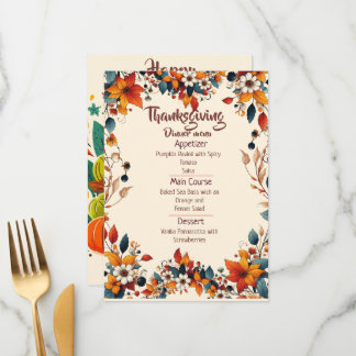 YOUR THANKSGIVING DINNER WITH A CUSTOMIZED MENU  MENY