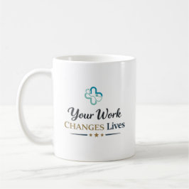 Your Work Changes Lives Doctor Appreciation Gift Kaffemugg