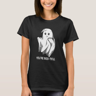You're Boo tiful Ghost Pumpkin Halloween Fan Geise T Shirt