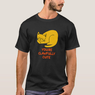 You're Clawfully Cute Cat  Couples Kitten T Shirt