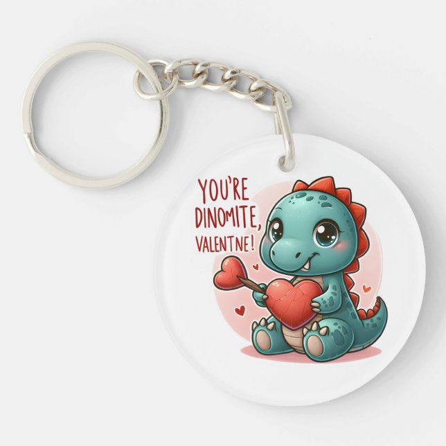 Youre Dinomite Valentine Cute Dinosaur Kärlek (Framsidan)
