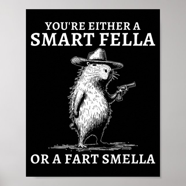 You're Either A Smart Fella Or A Fart Smella Funny Poster (Framsidan)