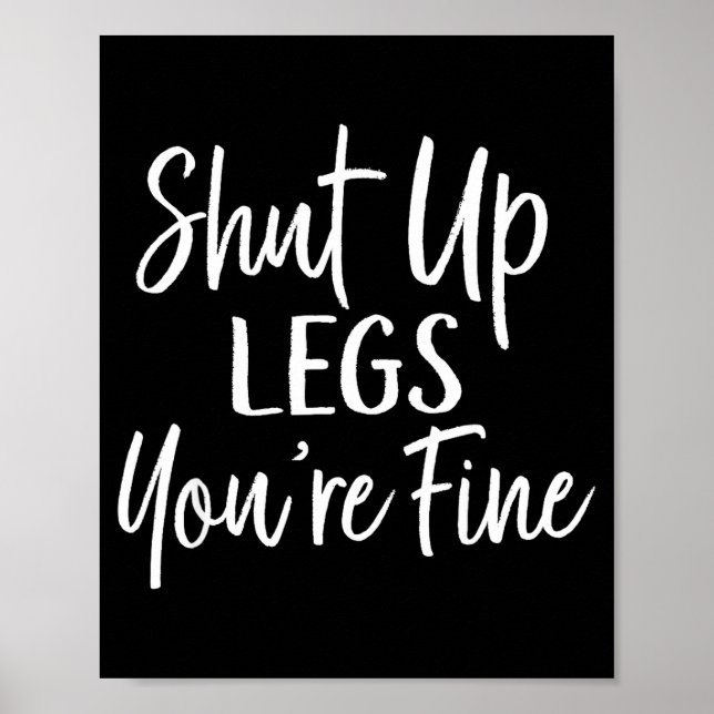 You're Fine Shirt For Gym - Funny Workout  Poster (Framsidan)