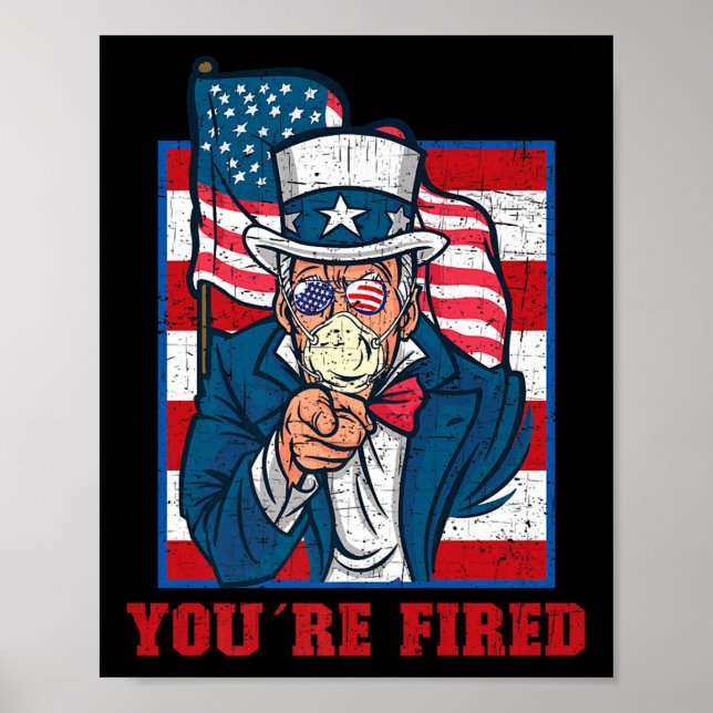 Youre Fired Sam farbror Independence day Party o Poster (Framsidan)