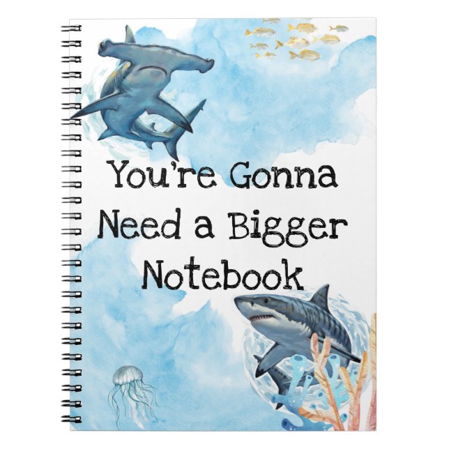 You're Gonna Need a Bigger Notebook, sharks Anteckningsbok (Framsidan)