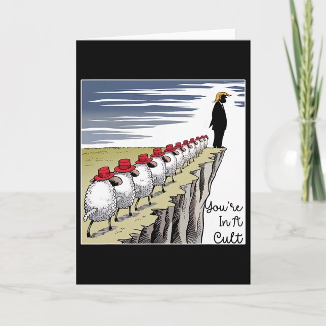 You're In A Cult - Funny Anti Trump  Kort (Framsida)