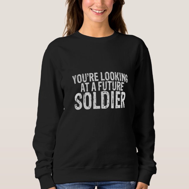 You're Looking At A Future Soldier T Shirt (Framsida)