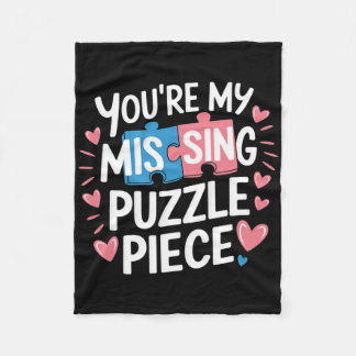 You're My Missing Puzzle Piece Valentine Matching  Fleecefilt