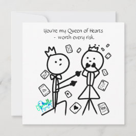 You're My Queen of Hearts Card Tack Kort