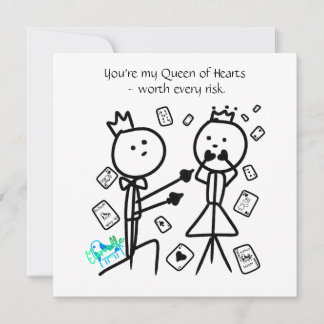 You're My Queen of Hearts Card Tack Kort