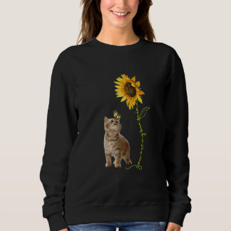 You're My Sunshine Sunflower Brown Baby Cat Play B T Shirt