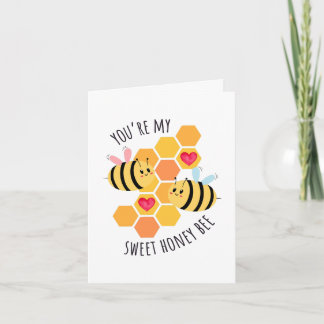 You're My Sweet Honey Bee Greeting Card Kort