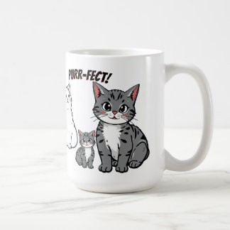 You're Purr-fect Animated Cat and Hearts  Kaffemugg