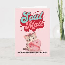 You're Purrfect Cat Mom Valentine’s Day Card Helgkort