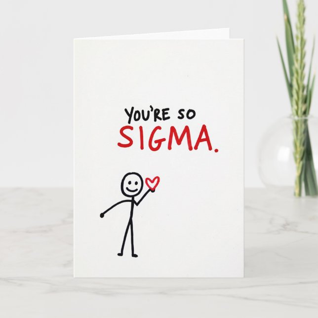 You're So Sigma Meme Kort (Framsida)