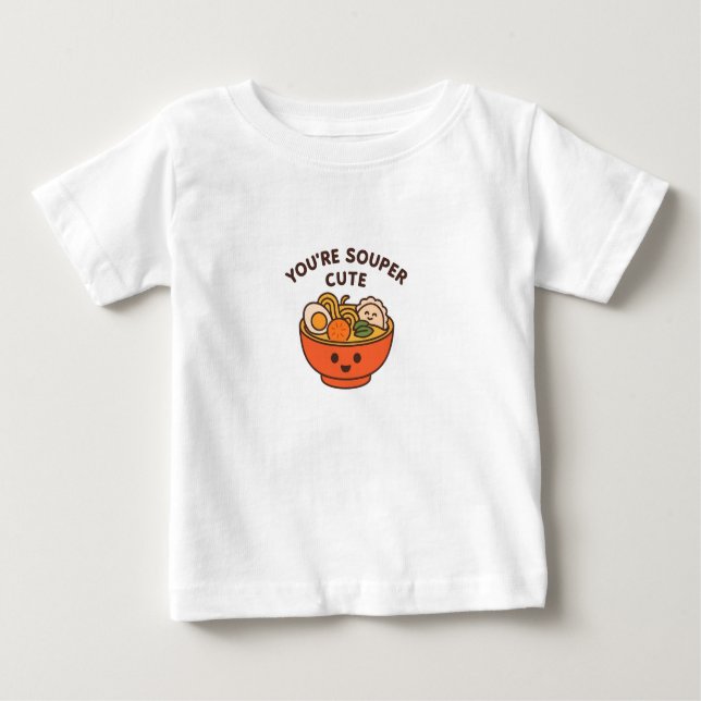 You're Souper Cute – Funny Kids T-Shirt (Framsida)