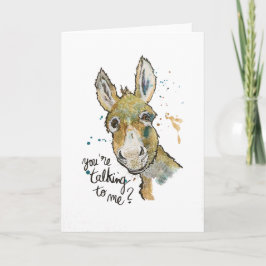 You're talking to me ? kort