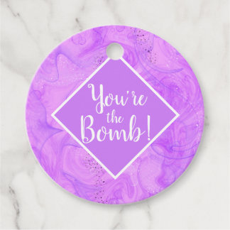 you're the bomb Christmas spa  Note Card Gåvor Etiketter