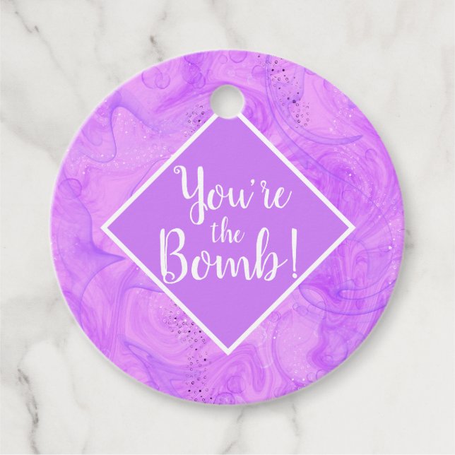 you're the bomb Christmas spa  Note Card Gåvor Etiketter (Framsida)