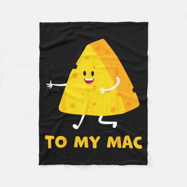 You're The Cheese To My Mac Funny Matching Couples Fleecefilt (Framsidan)