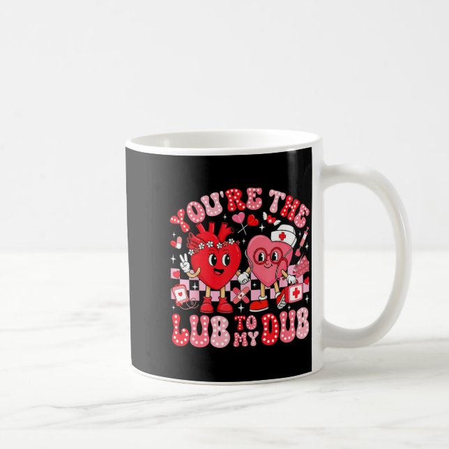 You're The Lube To My Dub Cvicu Valentine Cardiac  Kaffemugg (Höger)