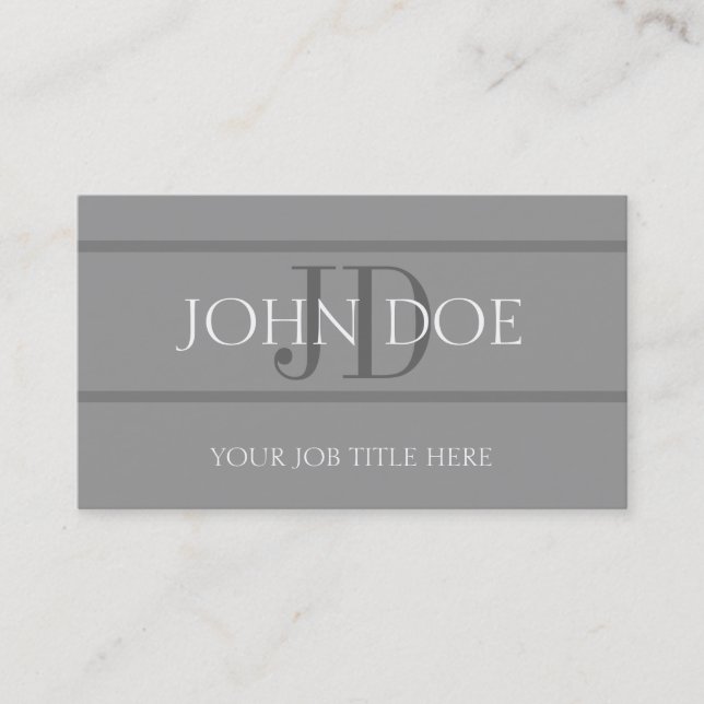 YourJobTitle görar randig Lt Grå färg Visitkort (Framsida)