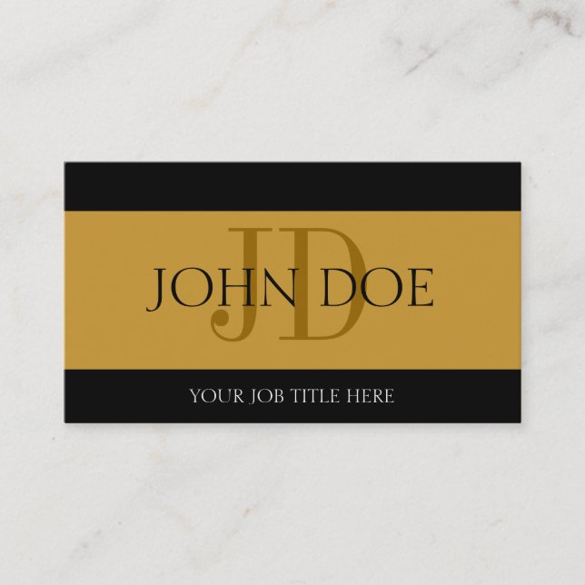 YourJobTitle guld/guld- pub Visitkort (Framsida)