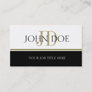 YourJobTitle guld- rand Visitkort