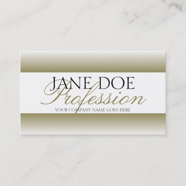 YourJobTitle guld skrivar vitpapper Visitkort (Framsida)