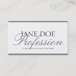 YourJobTitle silver skrivar platinapapper Visitkort