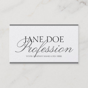 YourJobTitle silver skrivar platinapapper Visitkort