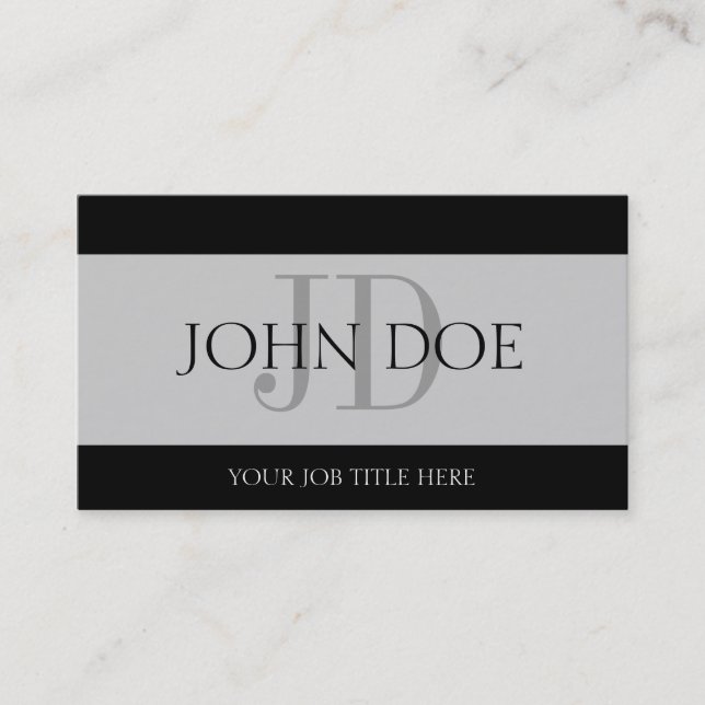 YourJobTitle silverbaner Visitkort (Framsida)