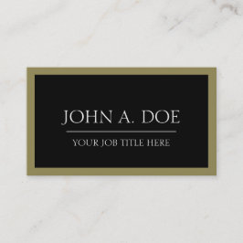 YourJobTitle! Svart/antikt guld Visitkort