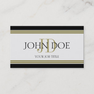 YourJobTitle svart guldrandar Visitkort
