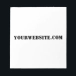 YourWebSite.com Anteckningsblock<br><div class="desc">"YourWebSite.com" Byt ut .com adress mot Webben adress. Lägg till valfri annan slogan eller text.</div>