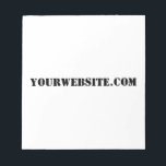 YourWebSite.com Anteckningsblock<br><div class="desc">"YourWebSite.com" Byt ut .com adress mot Webben adress. Lägg till valfri annan slogan eller text.</div>