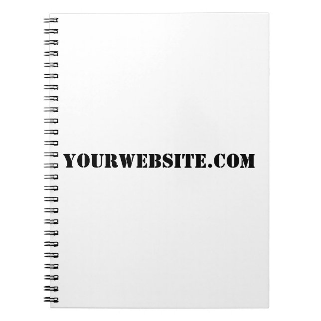 YourWebSite.com Anteckningsbok Med Spiral (Framsidan)