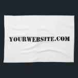YourWebSite.com Kökshandduk<br><div class="desc">"YourWebSite.com" Byt ut .com adress mot Webben adress. Lägg till valfri annan slogan eller text.</div>