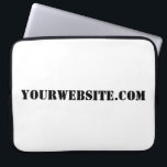 YourWebSite.com Laptop Sleeve<br><div class="desc">"YourWebSite.com" Byt ut .com adress mot Webben adress. Lägg till valfri annan slogan eller text.</div>