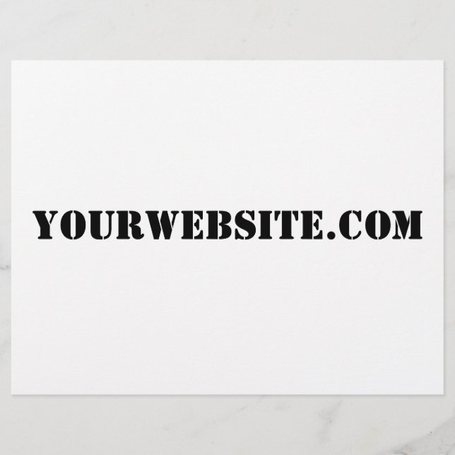 YourWebSite.com Reklamblad (Framsidan)