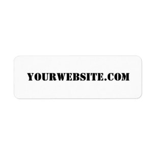 YourWebSite.com Returadress Etikett