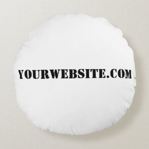 YourWebSite.com Rund Kudde