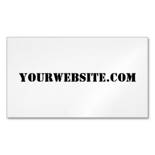 YourWebSite.com Visitkortmagnet