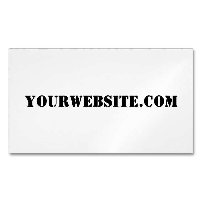 YourWebSite.com Visitkortmagnet (Framsida)