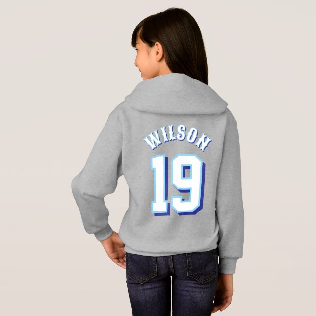 YOUTH 603 Riptide Hoodie w/ Namn och nummer T Shirt (Hel baksida)