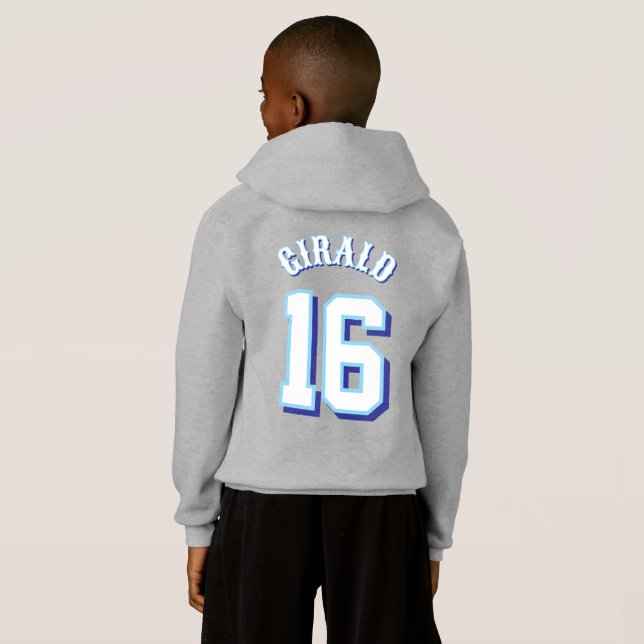 YOUTH 603 Riptide Hoodie w/ Namn och nummer T Shirt (Hel baksida)