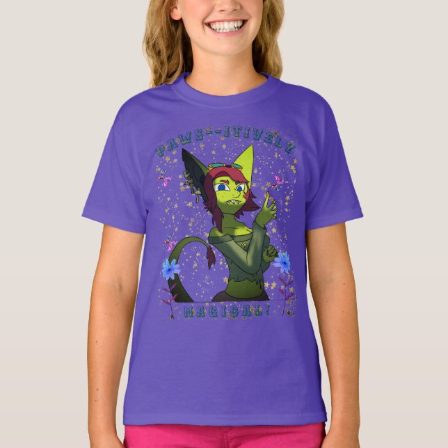 Youth Artsy Magic Butterfly Roligt T-Shirt (Framsida)