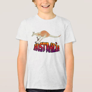 Youth Australia känguru retro-grafik  T Shirt