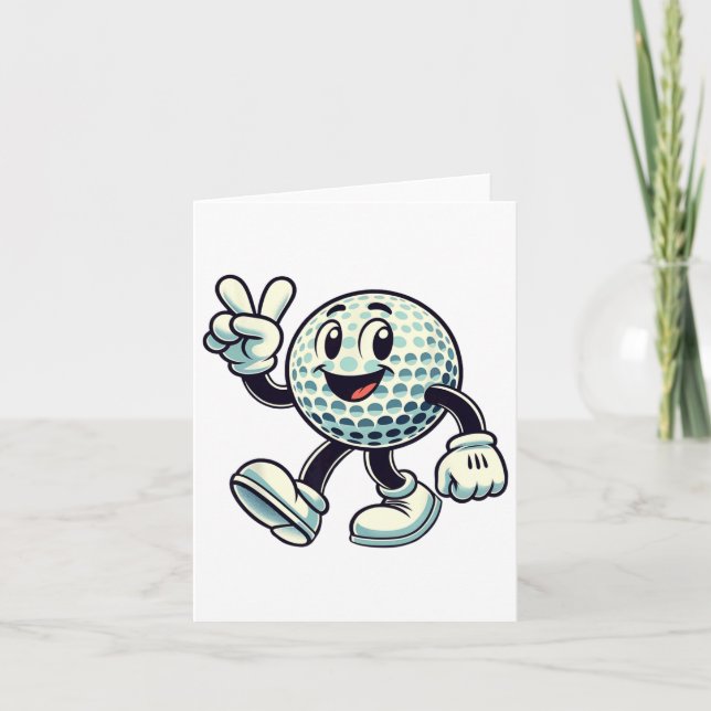 Youth Golf Player Boys Golf Funny Kort (Framsida)